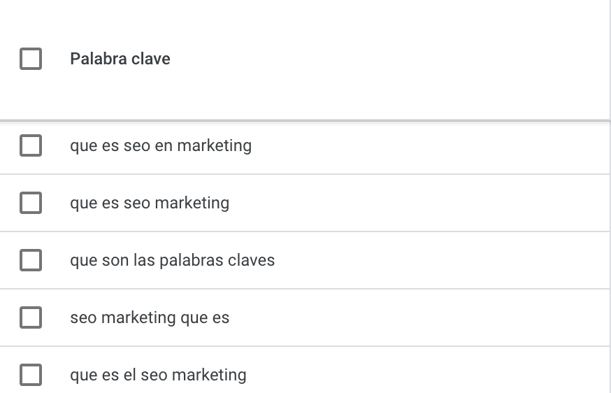 como hacer estrategia seo palabras clave