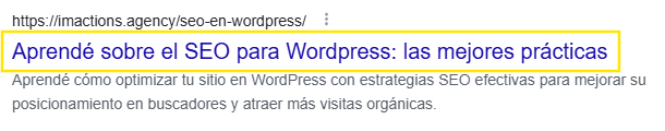 prácticas SEO en wordpress titles