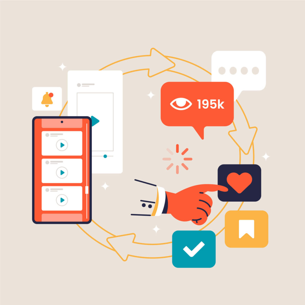 Qué es mobile marketing: seducí a tu audiencia desde el bolsillo 3 concepto ilustrativo de estrategia mobile marketing