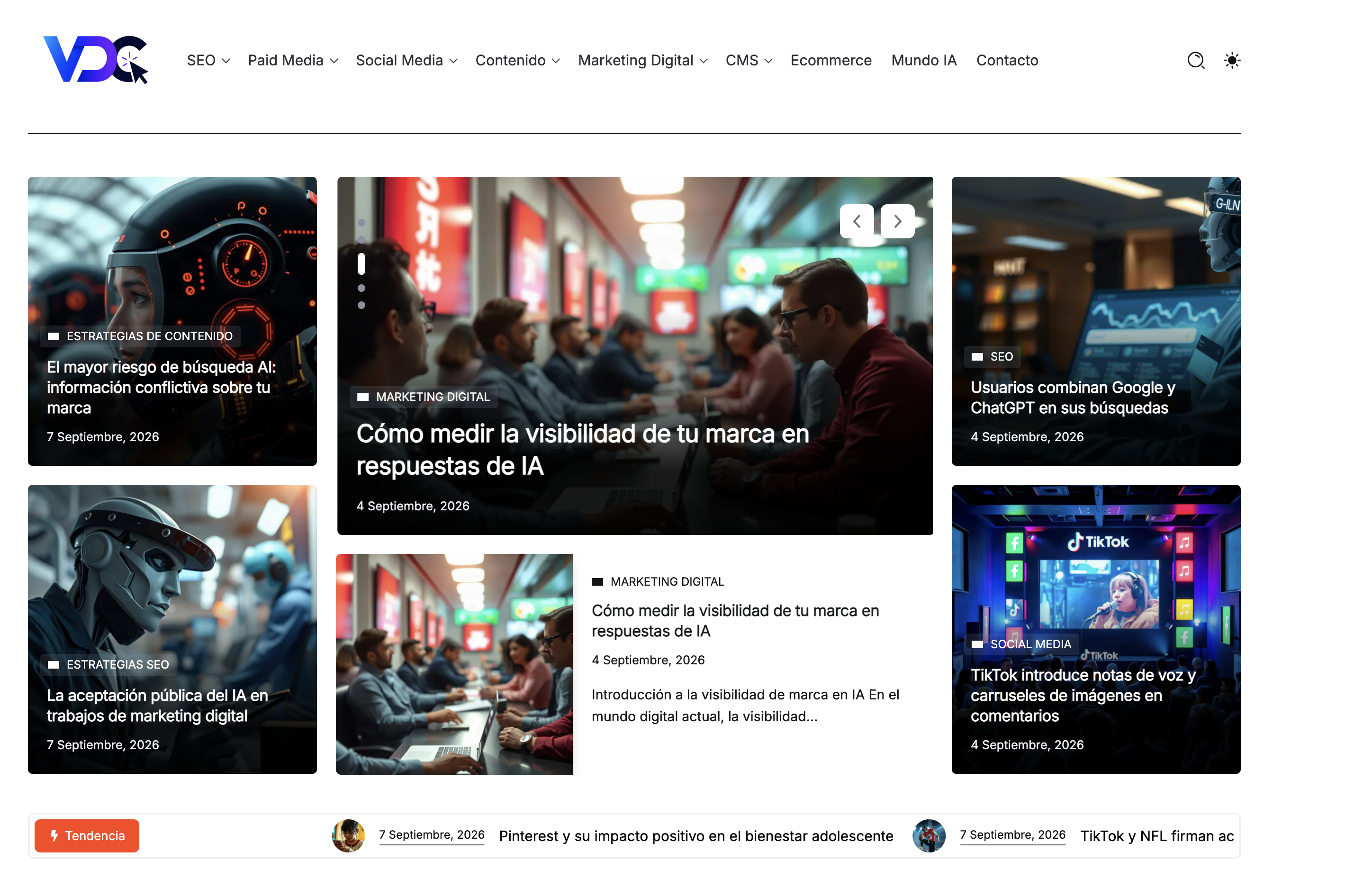 vos dale clic home page